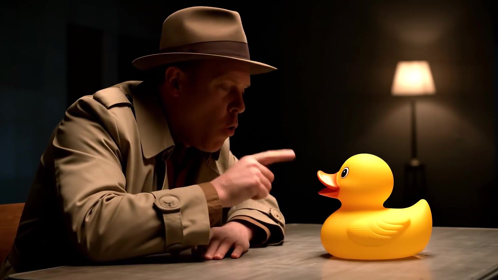 Cinematic AI video example with dramatic lighting